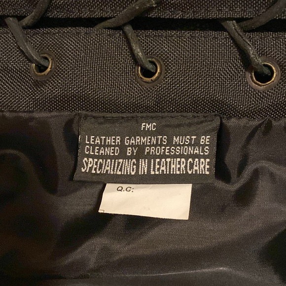 Men’s Leather Biker Vest XXL Black, FMC New, Genuine, Authentic - Picture 6 of 14